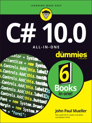 cover image of C# 10.0 All-in-One For Dummies